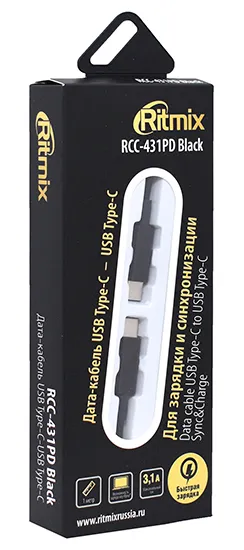 Кабель USB Type С Ritmix RCC-431PD