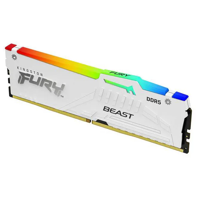 Оперативная память 16GB Kingston FURY Beast White RGB XMP KF552C40BWA-16