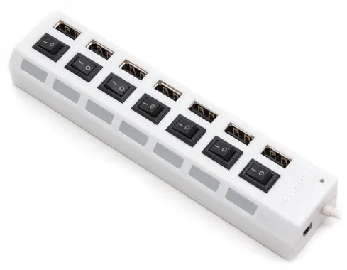 Расширитель USB Deluxe DUH7003WH Белый