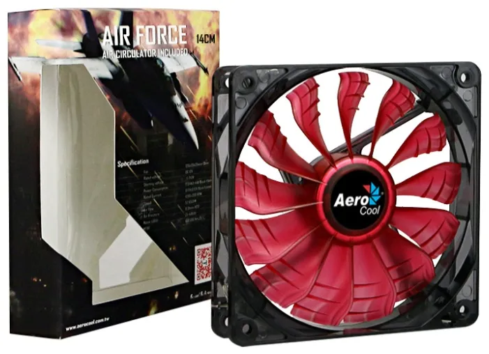 Кулер для кейса AeroCool AIR Force Red Edition