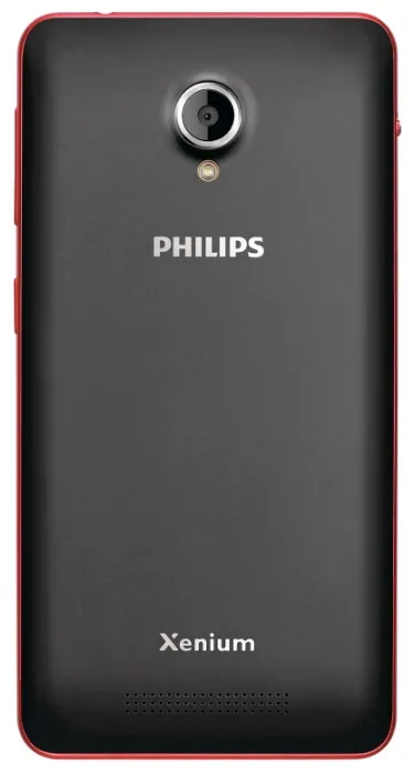 Смартфон Philips V377 черный красный