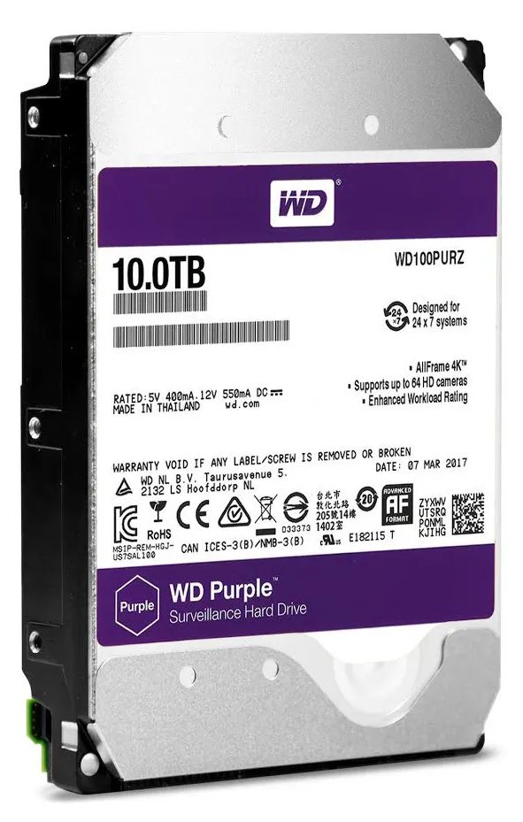Жесткий диск 10000 GB WD Purple WD100PURZ