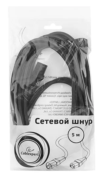 Кабель питания, Cablexpert PC-189-1-5M, 5м