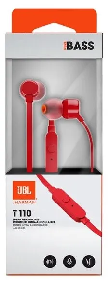 Наушники JBL T110 Red