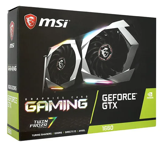 Видеокарта 6 GB MSI GTX 1660 GAMING