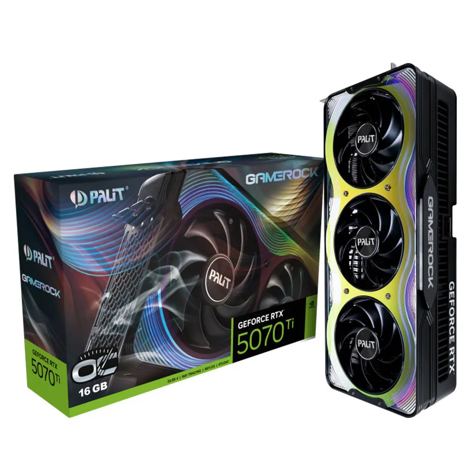 Видеокарта 16Gb PALIT RTX5070Ti GAMEROCK OC NE7507TH19T2-GB2030G