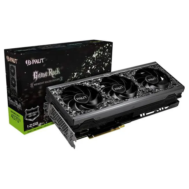 Видеокарта 12Gb PALIT RTX4070Ti GAMEROCK PREMIUM 12GB NED407TS19K9-1045G