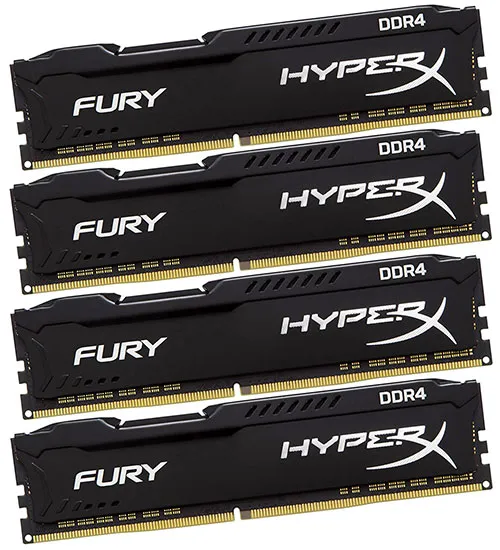 Оперативная память 64 GB kit Kingston HyperX Fury HX426C16FBK4/64