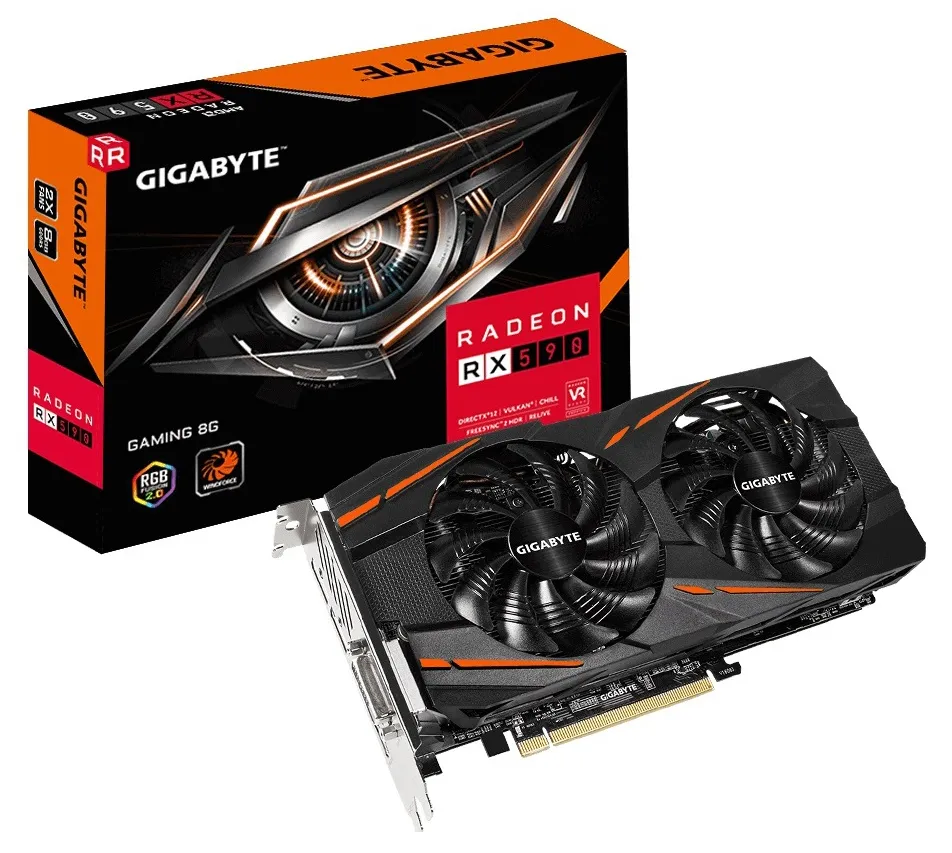 Видеокарта 8GB Gigabyte AMD RX 590 GV-RX590 GAMING-8GD