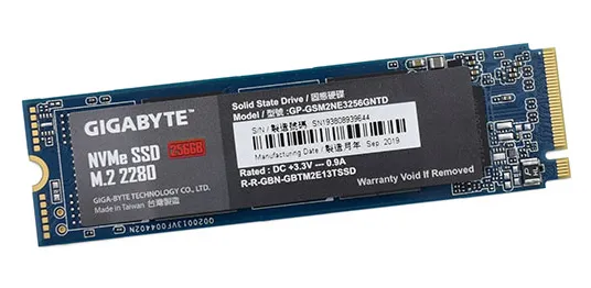 SSD накопитель 256 GB Gigabyte GP-GSM2NE3256GNTD