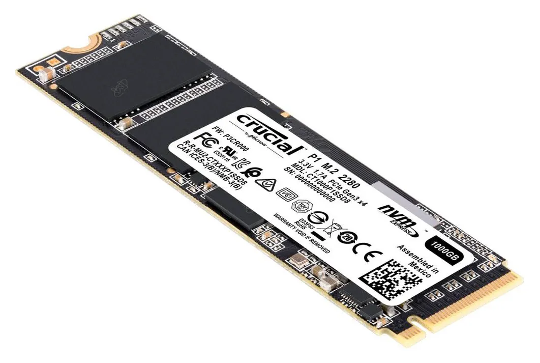 SSD накопитель 1Tb Crucial P1 CT1000P1SSD8