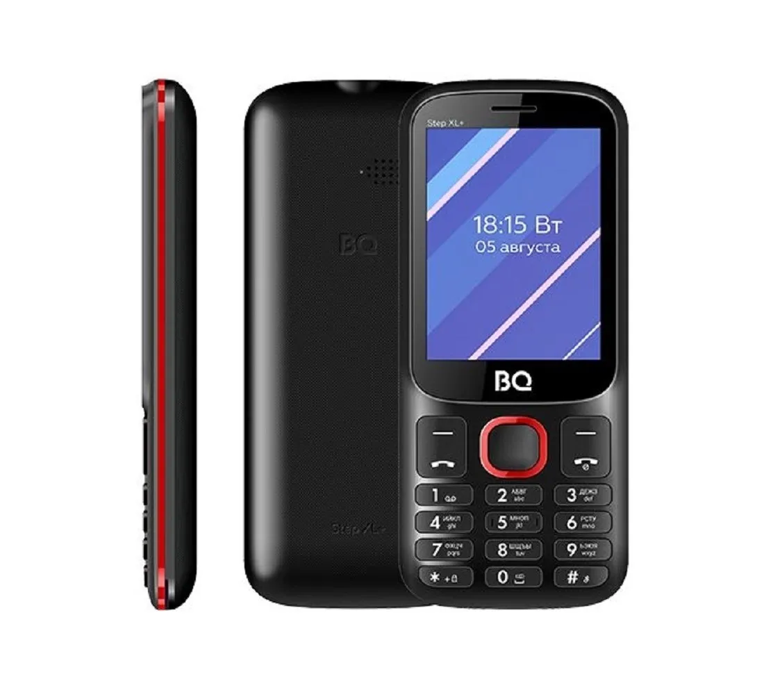 Мобильный телефон BQ-2820 Step black +red