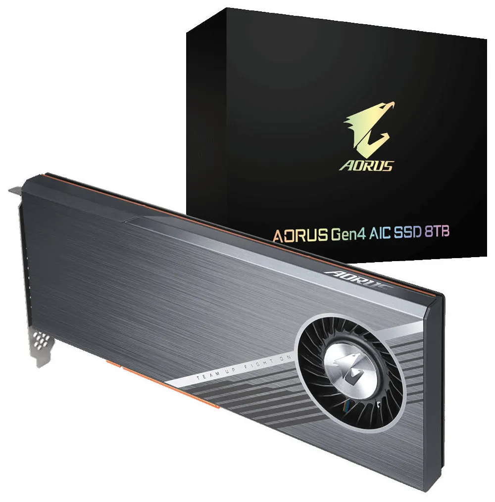 SSD накопитель 8 TB Gigabyte AORUS Gen4 AIC GP-ASACNE6800TTTDA
