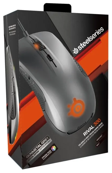 Компьютерная мышь игровая SteelSeries Rival 300 Silver
