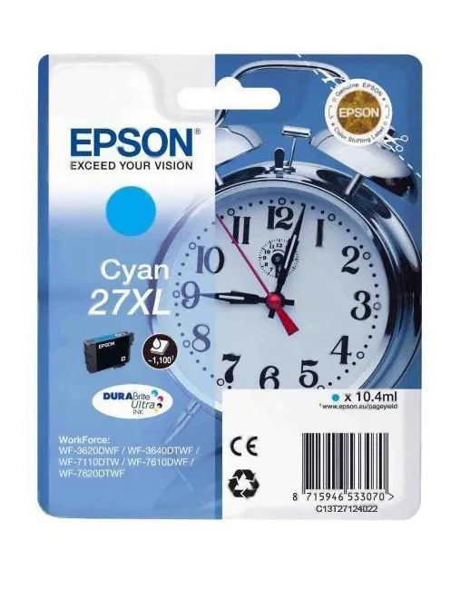Картридж Epson C13T27124022 голубой