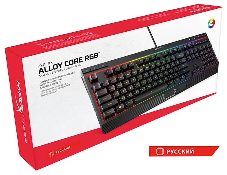Клавиатура HyperX Alloy Core RGB Gaming HX-KB5ME2-RU