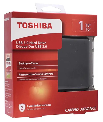 Внешний жесткий диск 1 TB Toshiba Canvio Advance HDTC910EK3AA