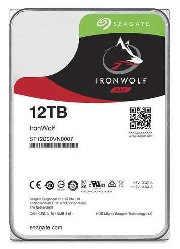 Жесткий диск Seagate IronWolf  12Tb ST12000VN0007