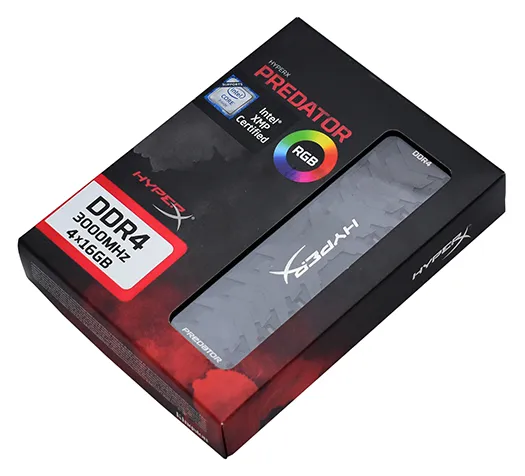 Оперативная память 64 Гб kit Kingston HyperX Predator RGB HX430C15PB3AK4/64
