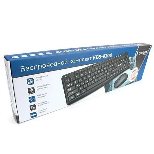 Клавиатура + мышь Gembird KBS-9300 black