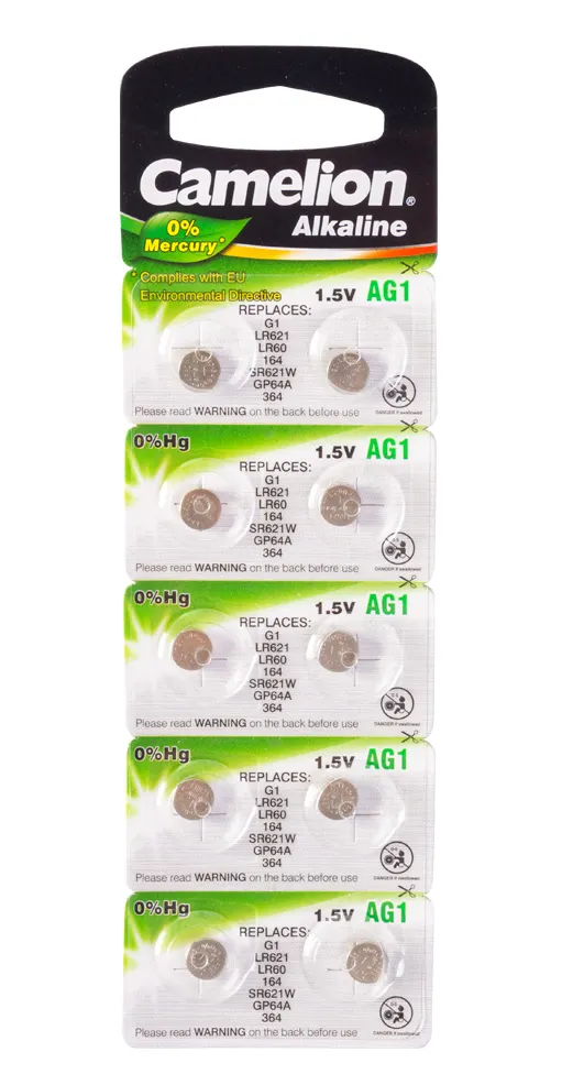 Батарейка CAMELION AG1-BP10(0%Hg)