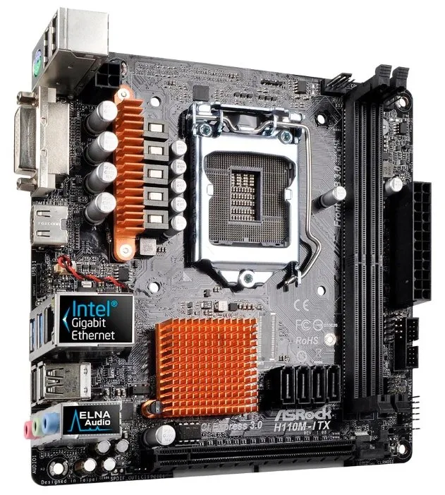 Материнская плата ASRock H110M-ITX
