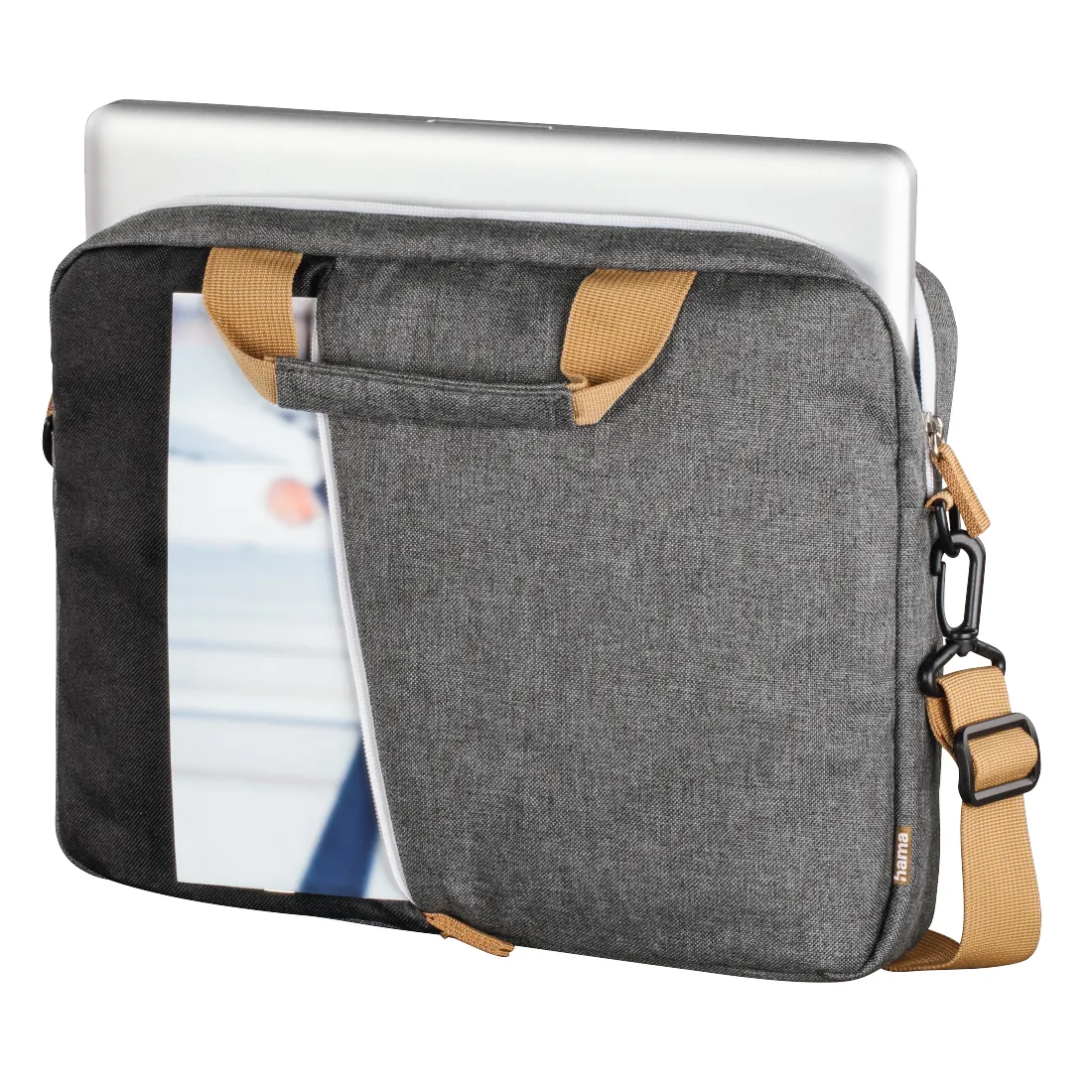 Сумка для ноутбука Hama Florence, 00217116, up to 15.6", Gray-black