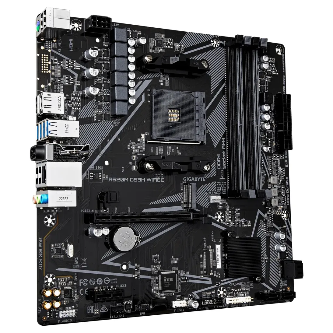 Материнская плата GIGABYTE A520M DS3H WIFI6E