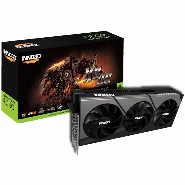 Видеокарта 24Gb Inno3D RTX4090 X3 OC N40903-246XX-18332989