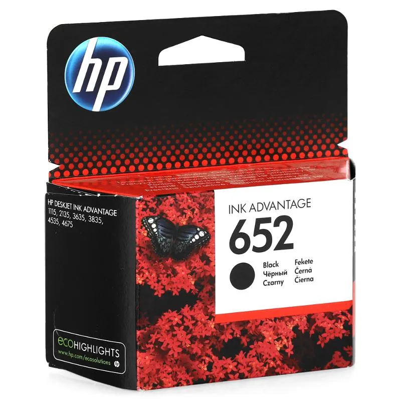 Картридж HP F6V25AE 652 Black