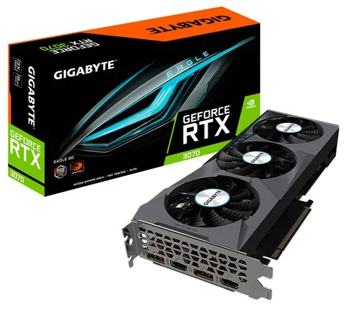 Видеокарта Gigabyte RTX3070 EAGLE 8G GV-N3070EAGLE-8GD