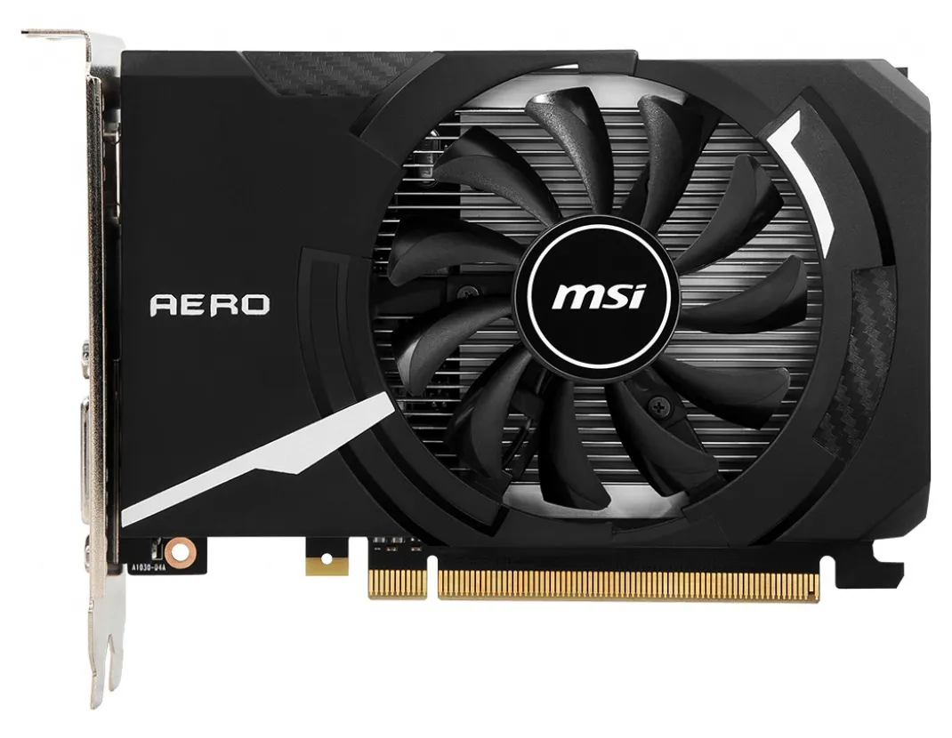 Видеокарта 2GB MSI GT 1030 AERO ITX 2GD4 OCV1