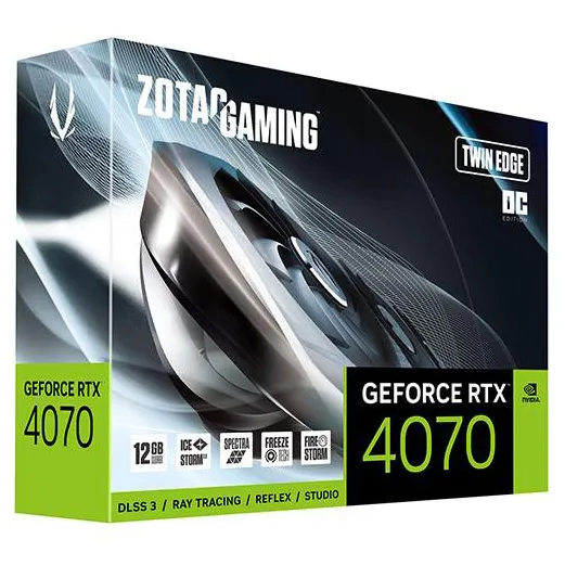 Видеокарта 12 GB ZOTAC GAMING RTX 4070 Twin Edge OC ZT-D40700H-10M