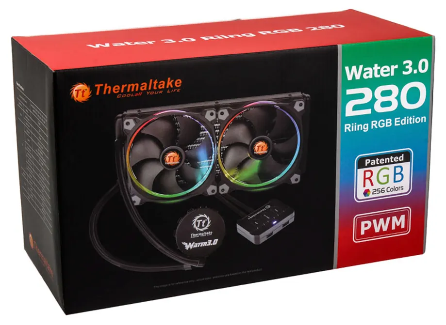 Водяное охлаждение Thermaltake Water 3.0 Riing RGB 280 CL-W138-PL14SW-A