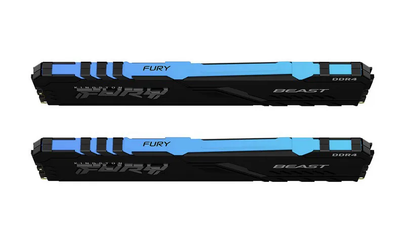 Оперативная память 16 GB kit Kingston Fury Beast RGB KF437C19BBAK2/16