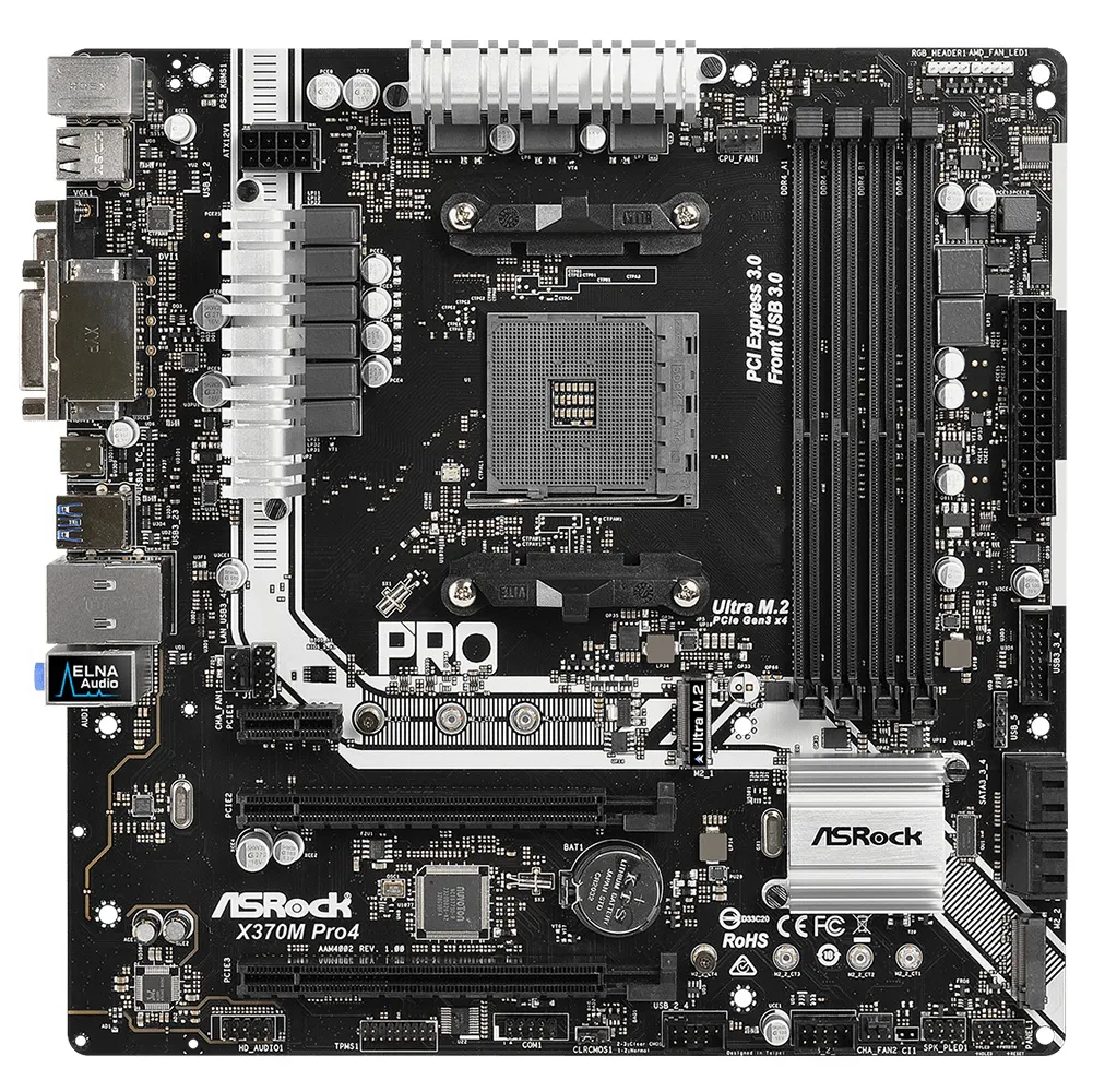 Материнская плата ASRock X370M PRO4