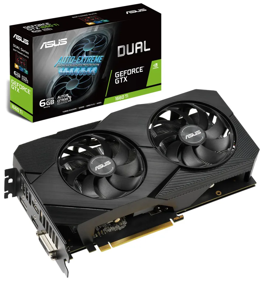 Видеокарта 6GB ASUS GTX1660Ti EVO DUAL-GTX1660TI-6G-EVO