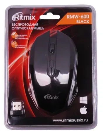 Компьютерная мышь Ritmix RMW-600 black