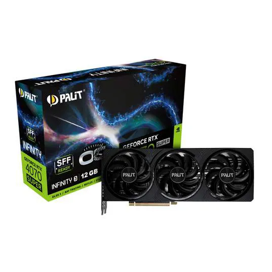 Видеокарта 12GB PALIT RTX4070 SUPER INFINITY 3 OC NED407ST19K9-1043S