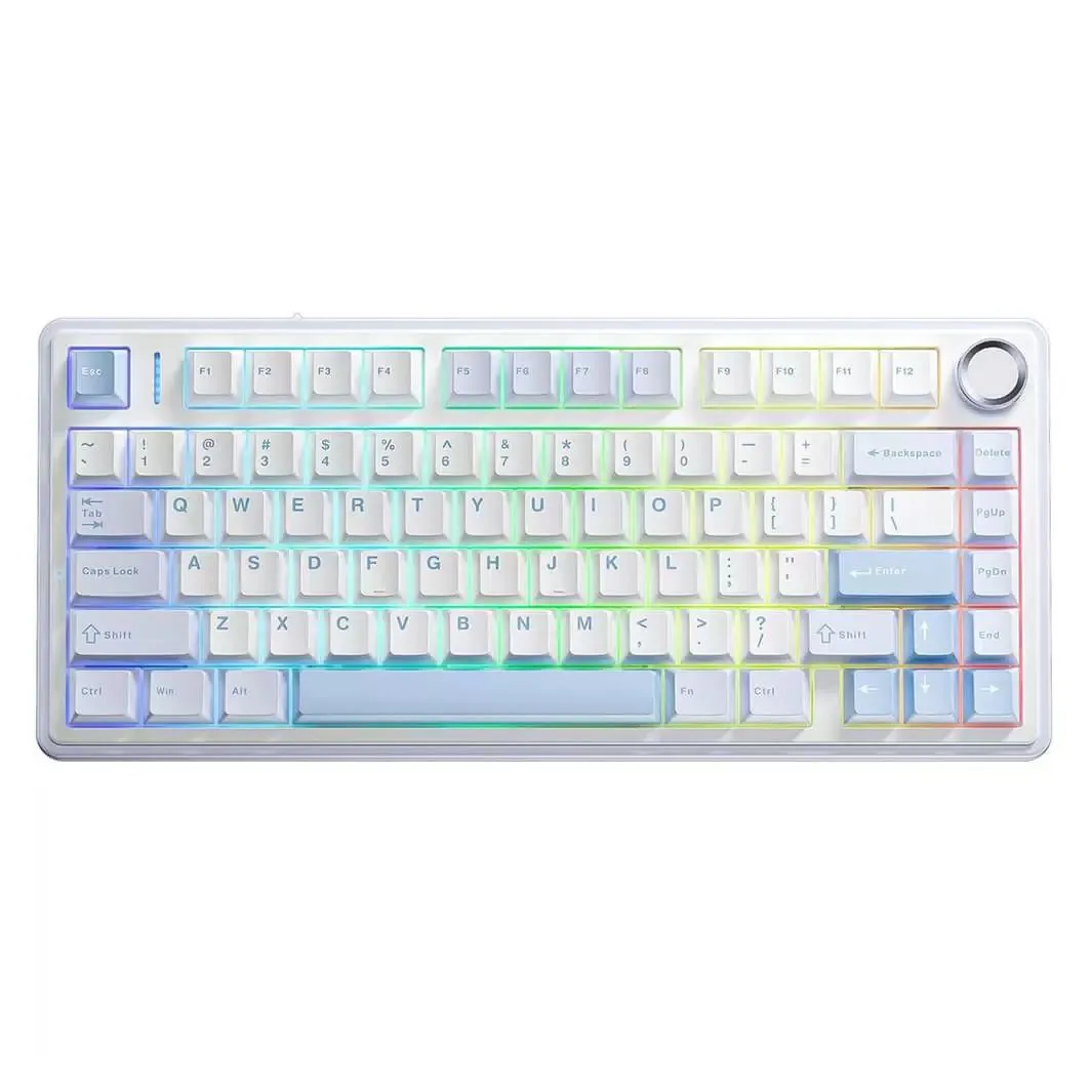 Клавиатура AULA F75 White+Blue+Purple
