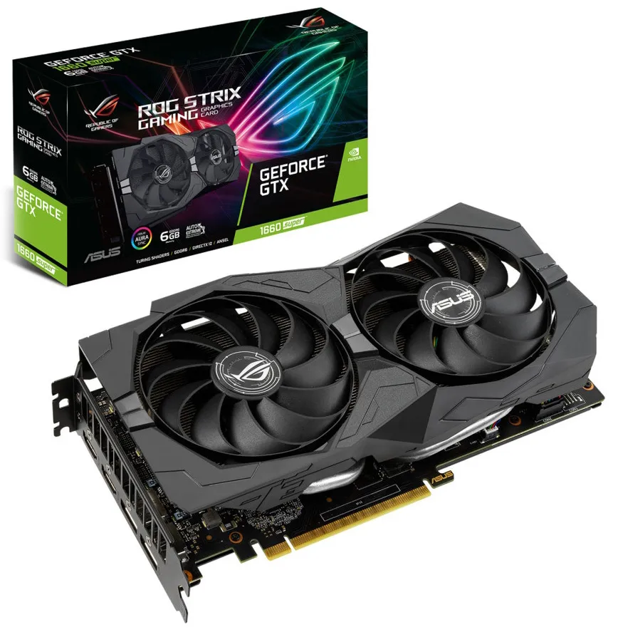 Видеокарта ASUS GeForce GTX1660 SUPER ROG-STRIX-GTX1660S-6G-GAMING