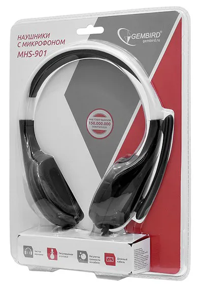 Гарнитура Gembird MHS-901 black