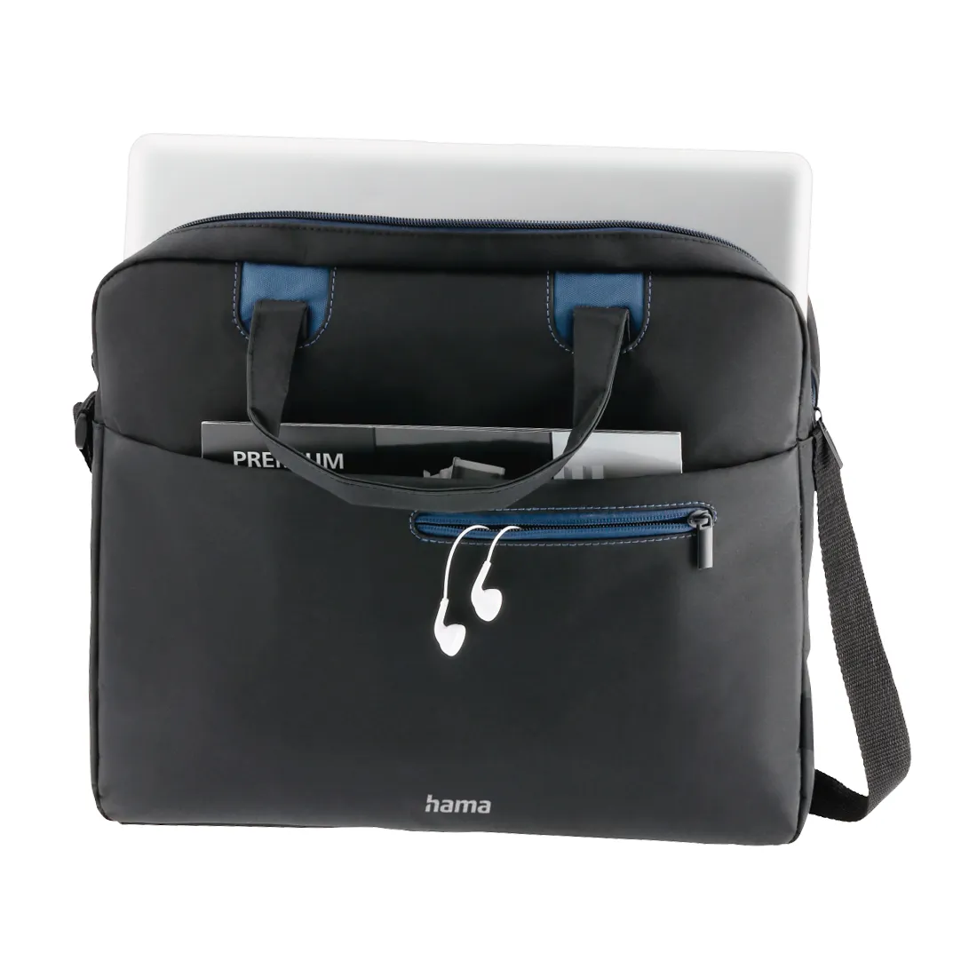 Сумка для ноутбука Hama Sydney, 00216519, up to 15.6", Black-blue