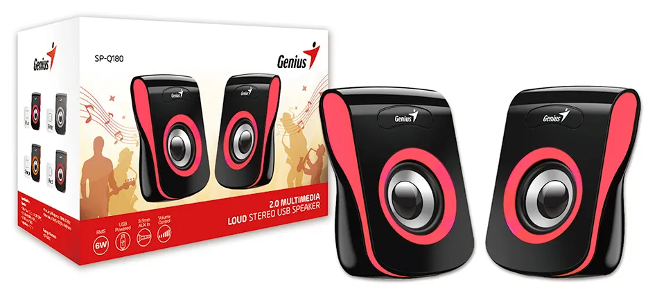 Колонки Genius SP-Q180 Красные