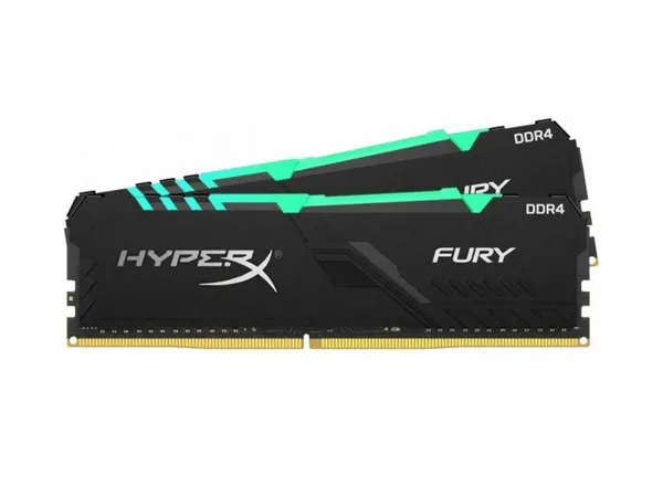 Комплект модулей памяти 64GB Kingston HyperX Fury RGB HX430C16FB3AK2/64 Чёрный