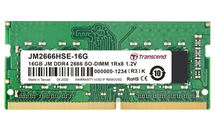 Оперативная память 16Gb Transcend JM2666HSE-16G