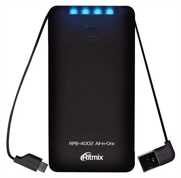 Внешний аккумулятор Ritmix RPB-4002 4000 mAh black