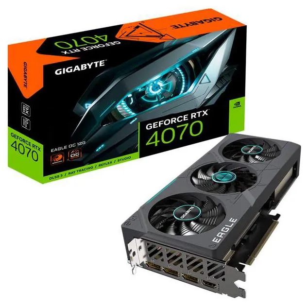 Видеокарта 12Gb Gigabyte RTX4070 EAGLE OC GV-N4070EAGLE OC-12GD