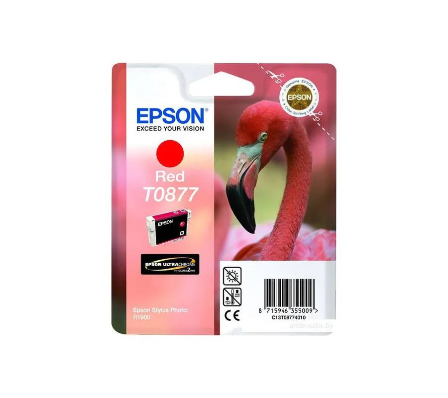 Картридж Epson C13T08774010 R1900 красный