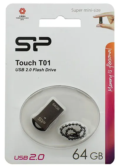 USB флешка 64GB Silicon Power Touch T01 SP064GBUF2T01V1K silver